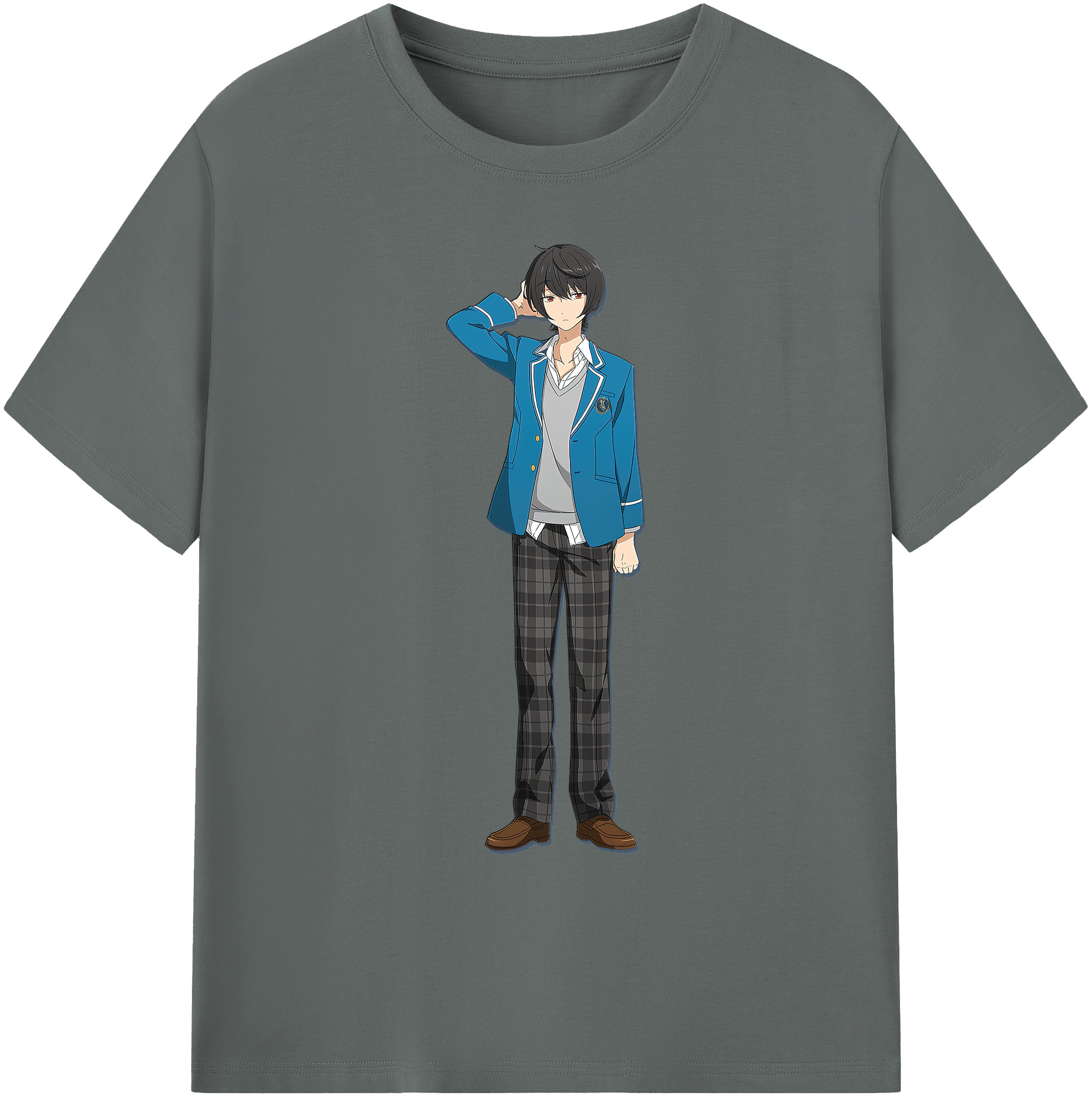（画像用） あんさんぶるスターズ! Ensemble Stars 綿100％ メンズ半袖Tシャツ｜肌触りやわらか＆通気性